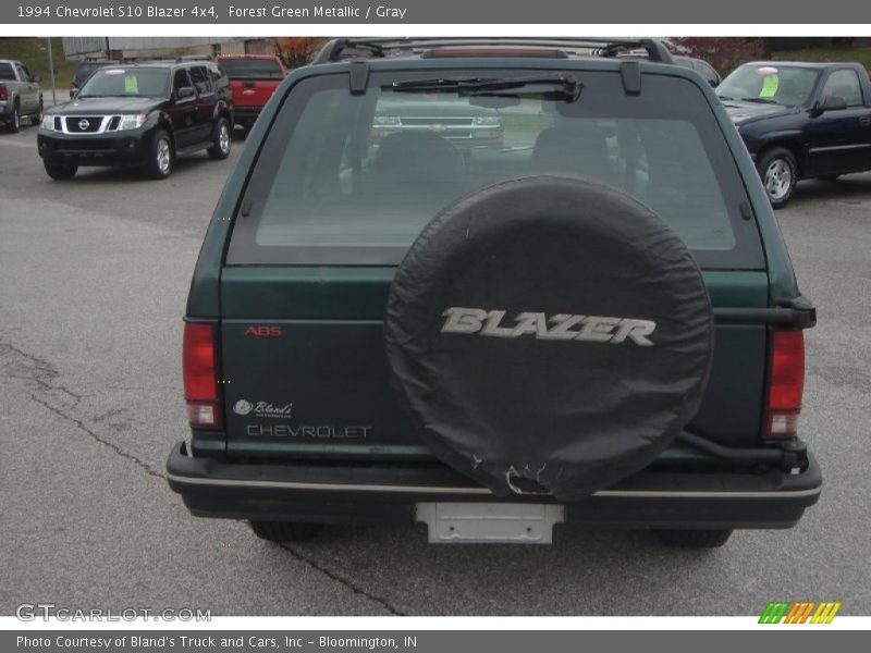 Forest Green Metallic / Gray 1994 Chevrolet S10 Blazer 4x4