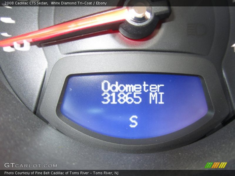 White Diamond Tri-Coat / Ebony 2008 Cadillac CTS Sedan