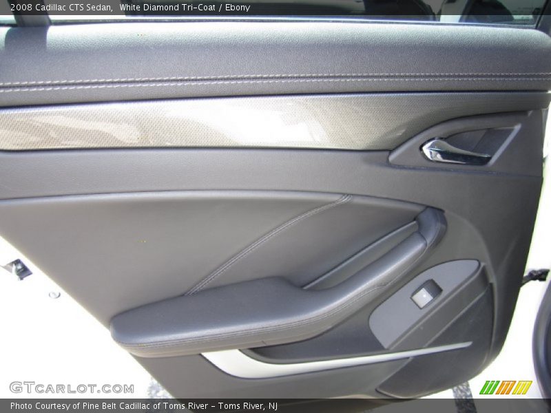White Diamond Tri-Coat / Ebony 2008 Cadillac CTS Sedan