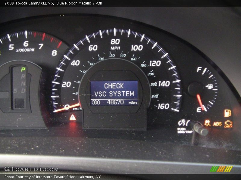 Blue Ribbon Metallic / Ash 2009 Toyota Camry XLE V6