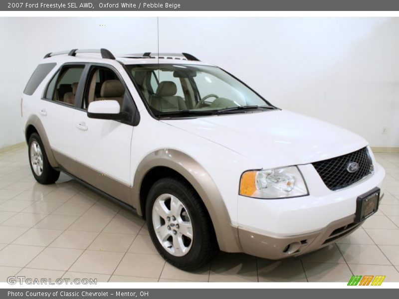 Oxford White / Pebble Beige 2007 Ford Freestyle SEL AWD
