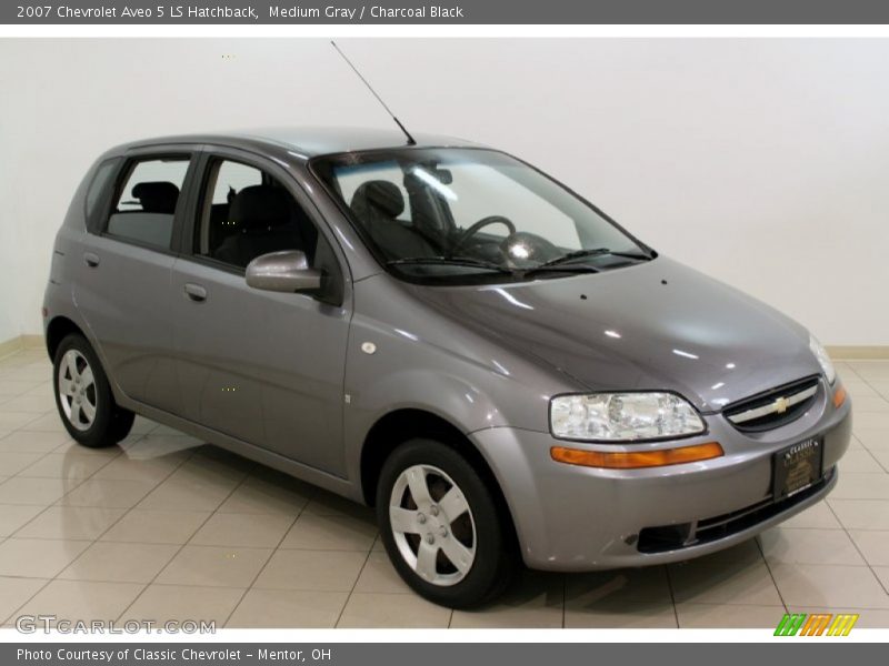 Medium Gray / Charcoal Black 2007 Chevrolet Aveo 5 LS Hatchback