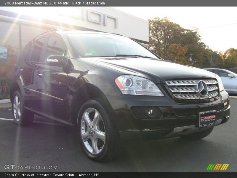 Black / Macadamia 2008 Mercedes-Benz ML 350 4Matic