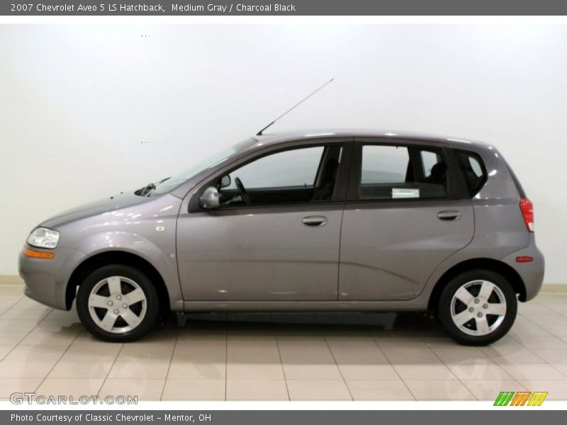 Medium Gray / Charcoal Black 2007 Chevrolet Aveo 5 LS Hatchback