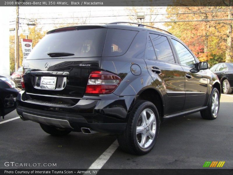 Black / Macadamia 2008 Mercedes-Benz ML 350 4Matic