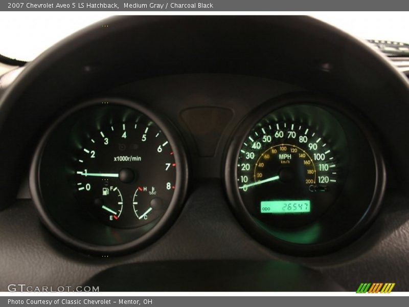 Medium Gray / Charcoal Black 2007 Chevrolet Aveo 5 LS Hatchback