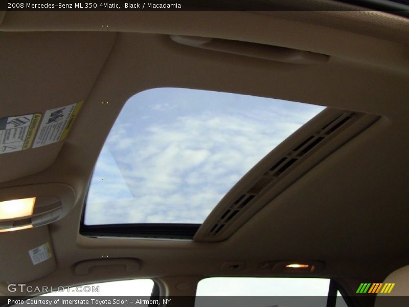 Black / Macadamia 2008 Mercedes-Benz ML 350 4Matic