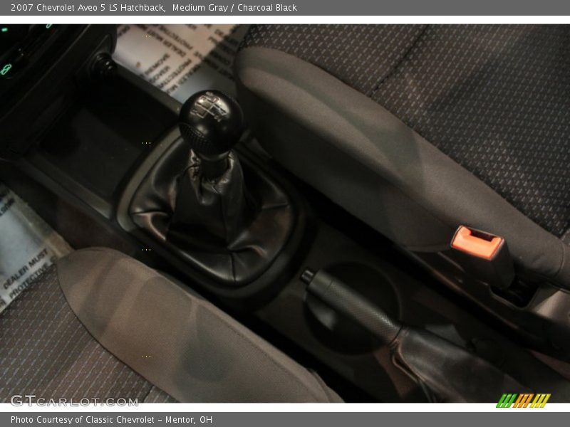 Medium Gray / Charcoal Black 2007 Chevrolet Aveo 5 LS Hatchback