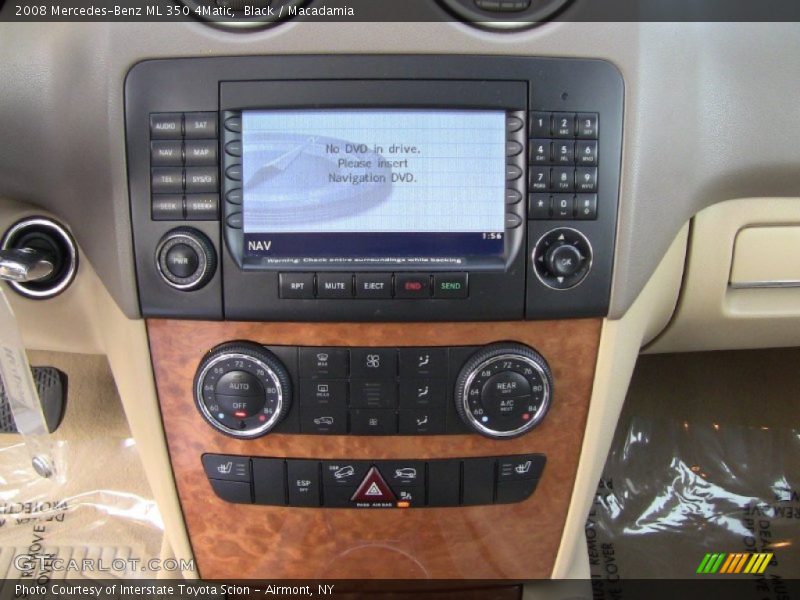 Black / Macadamia 2008 Mercedes-Benz ML 350 4Matic