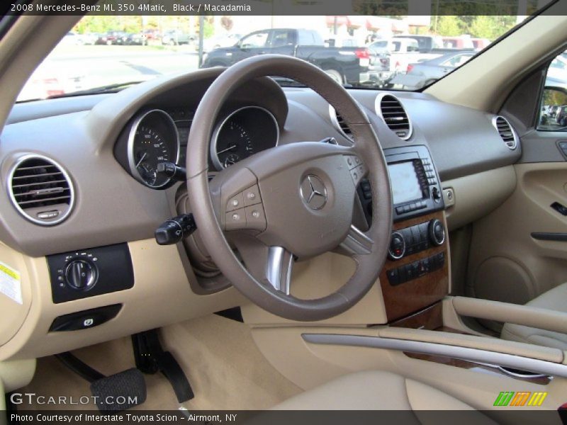 Black / Macadamia 2008 Mercedes-Benz ML 350 4Matic