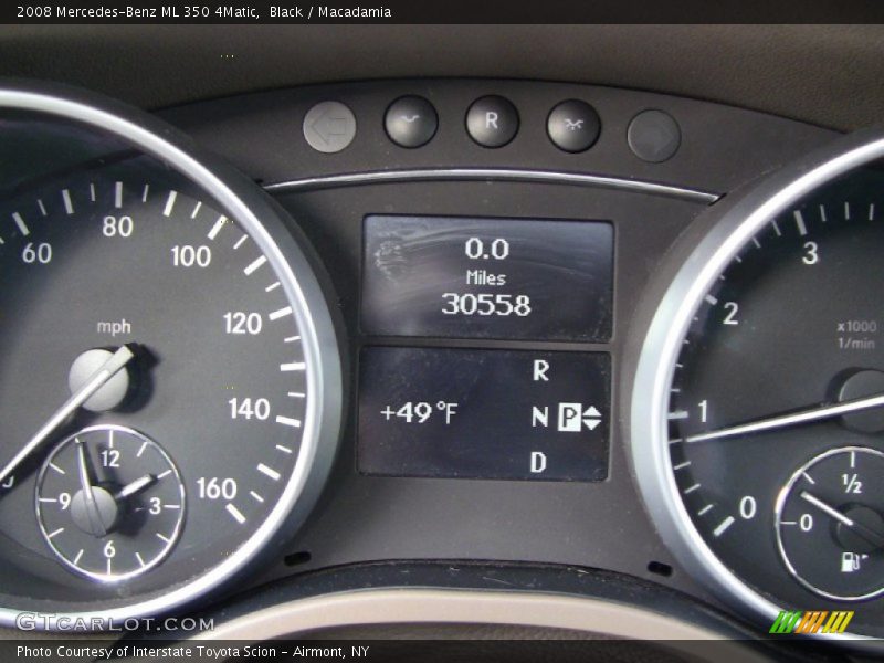 Black / Macadamia 2008 Mercedes-Benz ML 350 4Matic