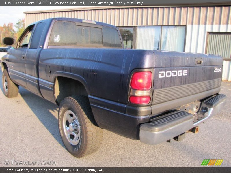 Deep Amethyst Pearl / Mist Gray 1999 Dodge Ram 1500 SLT Extended Cab 4x4