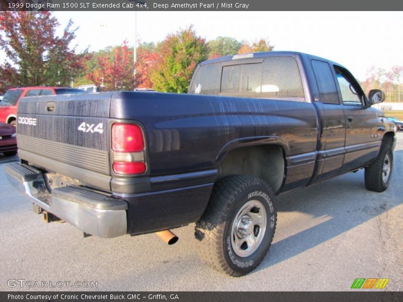 Deep Amethyst Pearl / Mist Gray 1999 Dodge Ram 1500 SLT Extended Cab 4x4