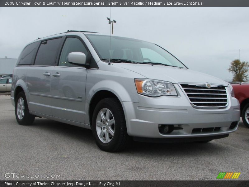 Bright Silver Metallic / Medium Slate Gray/Light Shale 2008 Chrysler Town & Country Touring Signature Series