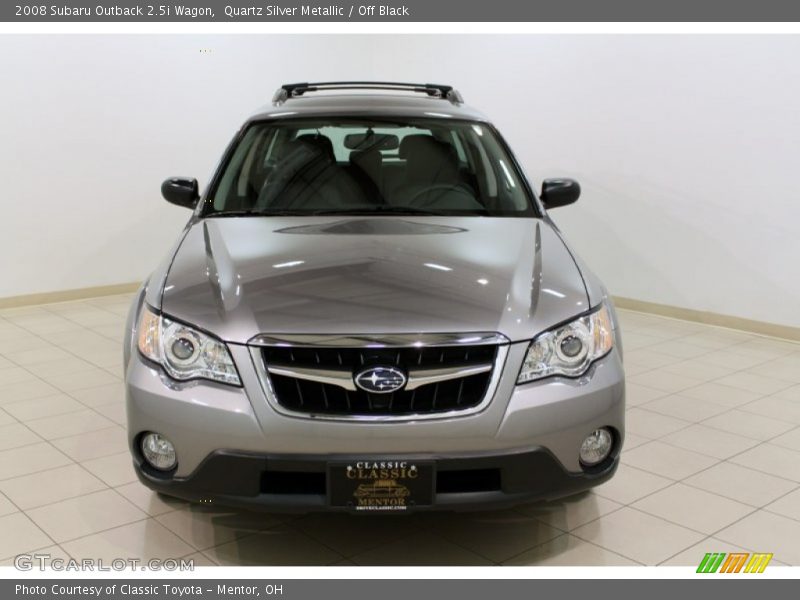 Quartz Silver Metallic / Off Black 2008 Subaru Outback 2.5i Wagon