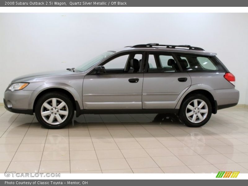 Quartz Silver Metallic / Off Black 2008 Subaru Outback 2.5i Wagon