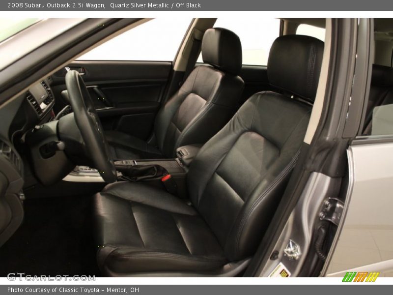 Quartz Silver Metallic / Off Black 2008 Subaru Outback 2.5i Wagon