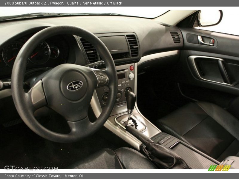 Quartz Silver Metallic / Off Black 2008 Subaru Outback 2.5i Wagon