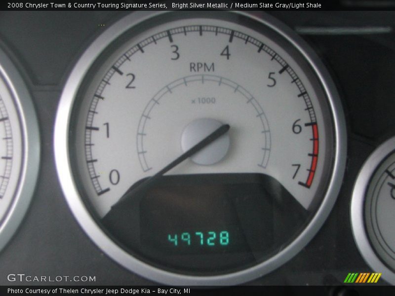 Bright Silver Metallic / Medium Slate Gray/Light Shale 2008 Chrysler Town & Country Touring Signature Series