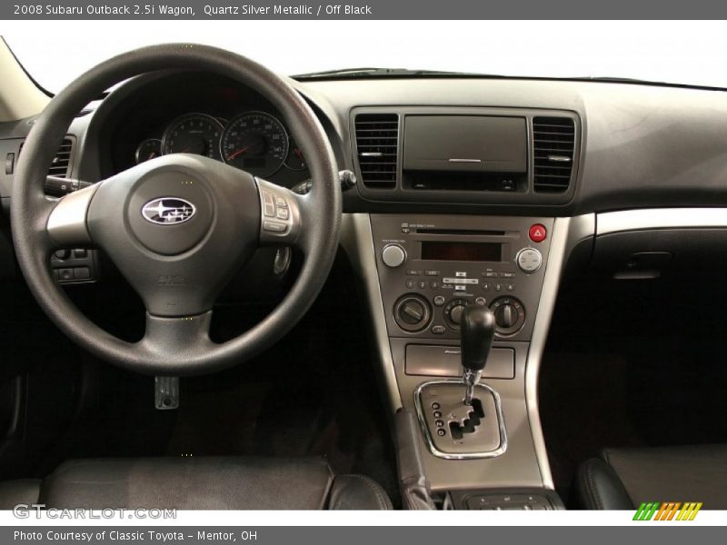 Quartz Silver Metallic / Off Black 2008 Subaru Outback 2.5i Wagon