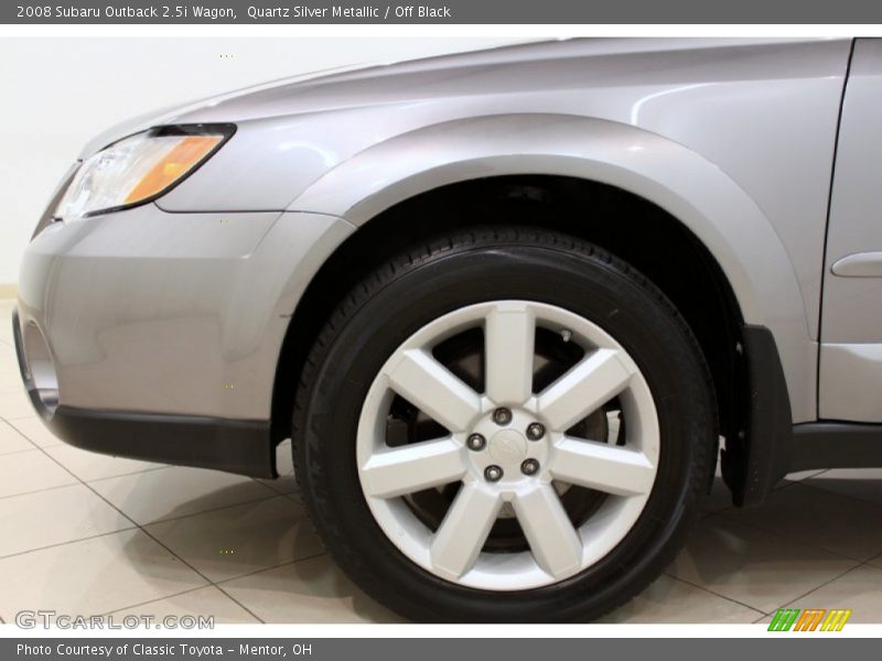 Quartz Silver Metallic / Off Black 2008 Subaru Outback 2.5i Wagon