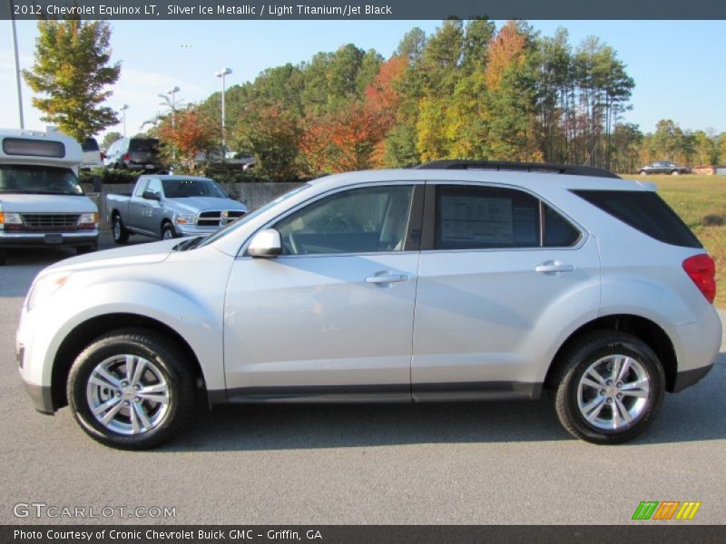Silver Ice Metallic / Light Titanium/Jet Black 2012 Chevrolet Equinox LT