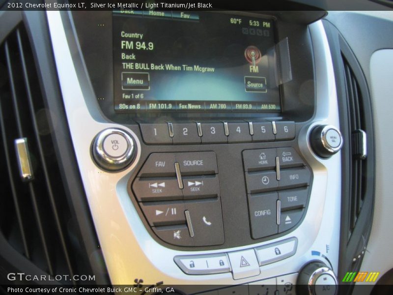Silver Ice Metallic / Light Titanium/Jet Black 2012 Chevrolet Equinox LT
