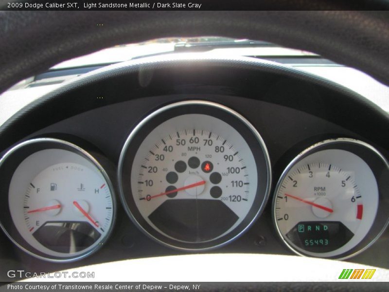 Light Sandstone Metallic / Dark Slate Gray 2009 Dodge Caliber SXT
