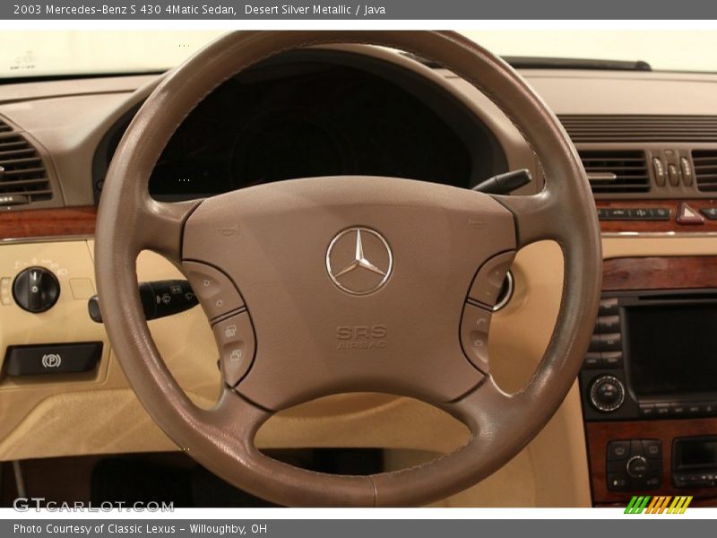 Desert Silver Metallic / Java 2003 Mercedes-Benz S 430 4Matic Sedan