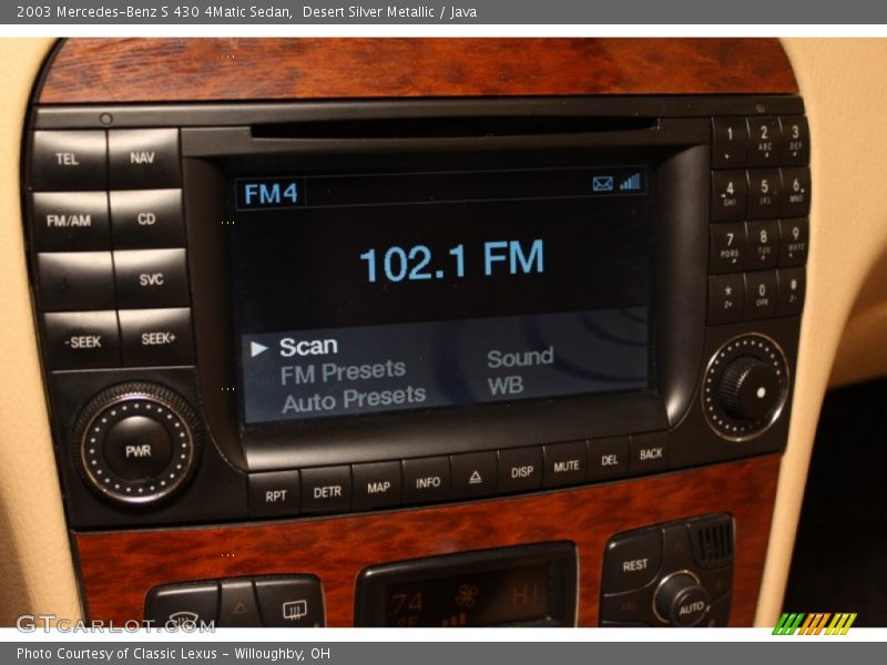 Audio System of 2003 S 430 4Matic Sedan