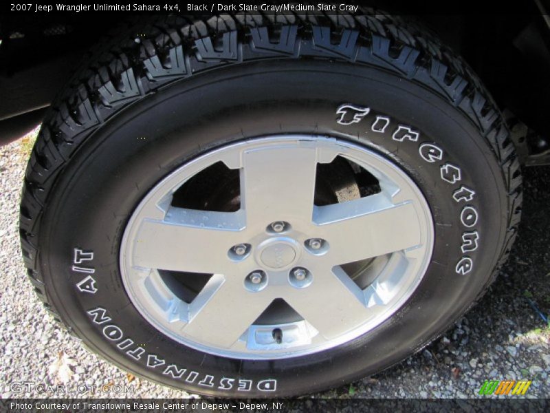 Black / Dark Slate Gray/Medium Slate Gray 2007 Jeep Wrangler Unlimited Sahara 4x4