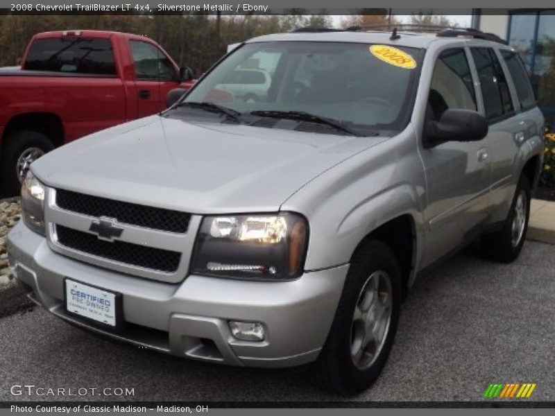 Silverstone Metallic / Ebony 2008 Chevrolet TrailBlazer LT 4x4