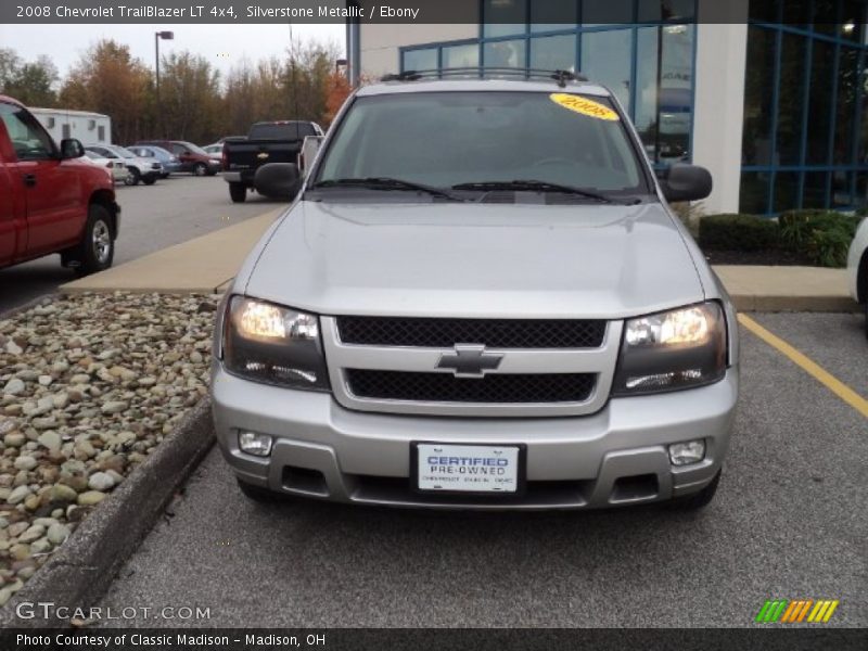 Silverstone Metallic / Ebony 2008 Chevrolet TrailBlazer LT 4x4