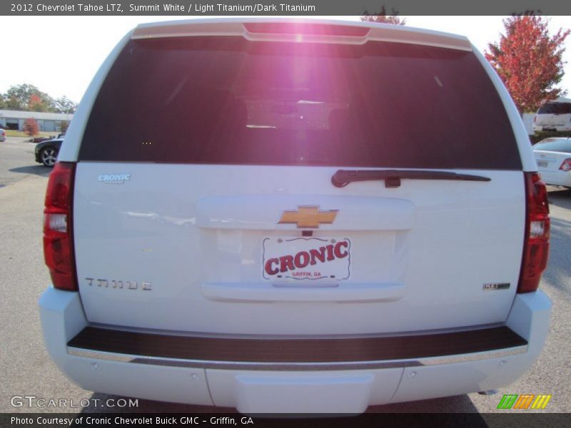 Summit White / Light Titanium/Dark Titanium 2012 Chevrolet Tahoe LTZ
