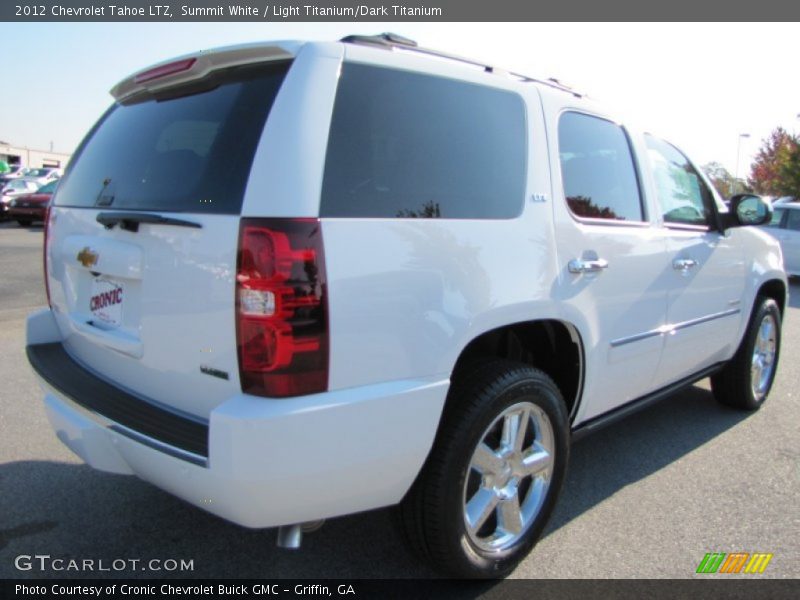 Summit White / Light Titanium/Dark Titanium 2012 Chevrolet Tahoe LTZ