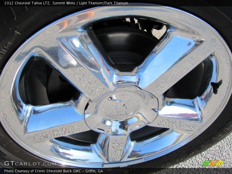 Summit White / Light Titanium/Dark Titanium 2012 Chevrolet Tahoe LTZ