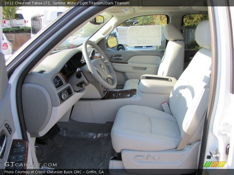 Summit White / Light Titanium/Dark Titanium 2012 Chevrolet Tahoe LTZ
