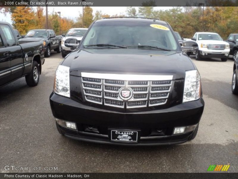 Black Raven / Ebony 2008 Cadillac Escalade AWD
