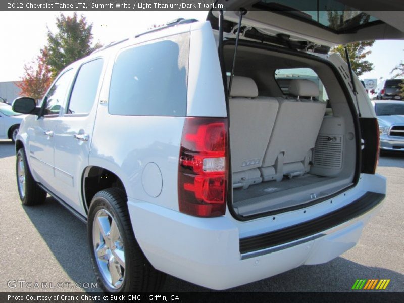 Summit White / Light Titanium/Dark Titanium 2012 Chevrolet Tahoe LTZ