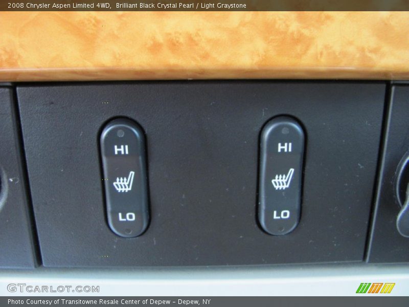 Brilliant Black Crystal Pearl / Light Graystone 2008 Chrysler Aspen Limited 4WD