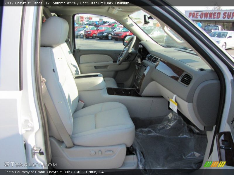 Summit White / Light Titanium/Dark Titanium 2012 Chevrolet Tahoe LTZ