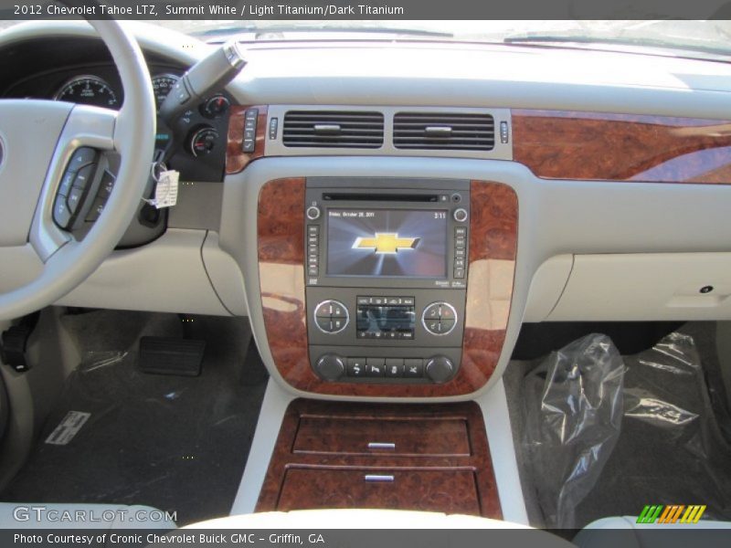 Summit White / Light Titanium/Dark Titanium 2012 Chevrolet Tahoe LTZ