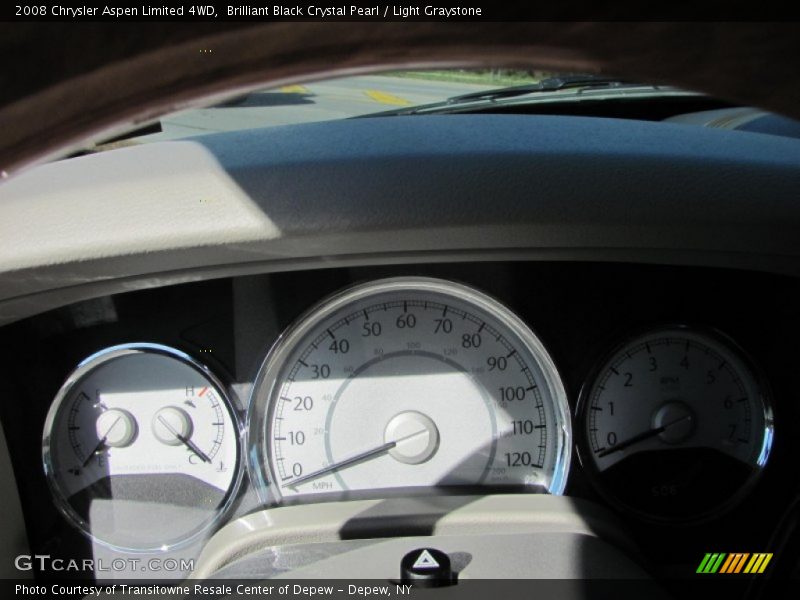Brilliant Black Crystal Pearl / Light Graystone 2008 Chrysler Aspen Limited 4WD