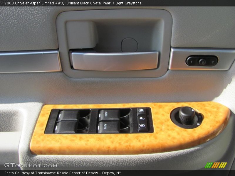Brilliant Black Crystal Pearl / Light Graystone 2008 Chrysler Aspen Limited 4WD