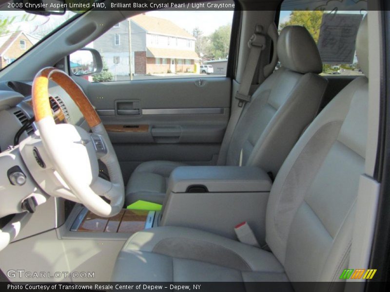 Brilliant Black Crystal Pearl / Light Graystone 2008 Chrysler Aspen Limited 4WD
