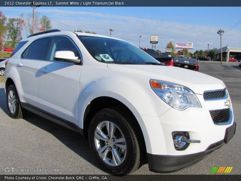 Summit White / Light Titanium/Jet Black 2012 Chevrolet Equinox LT