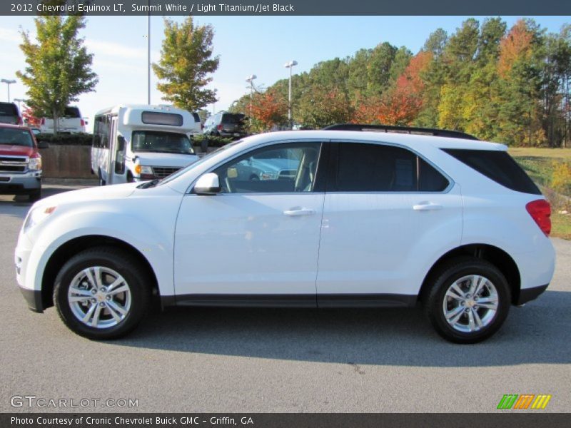 Summit White / Light Titanium/Jet Black 2012 Chevrolet Equinox LT