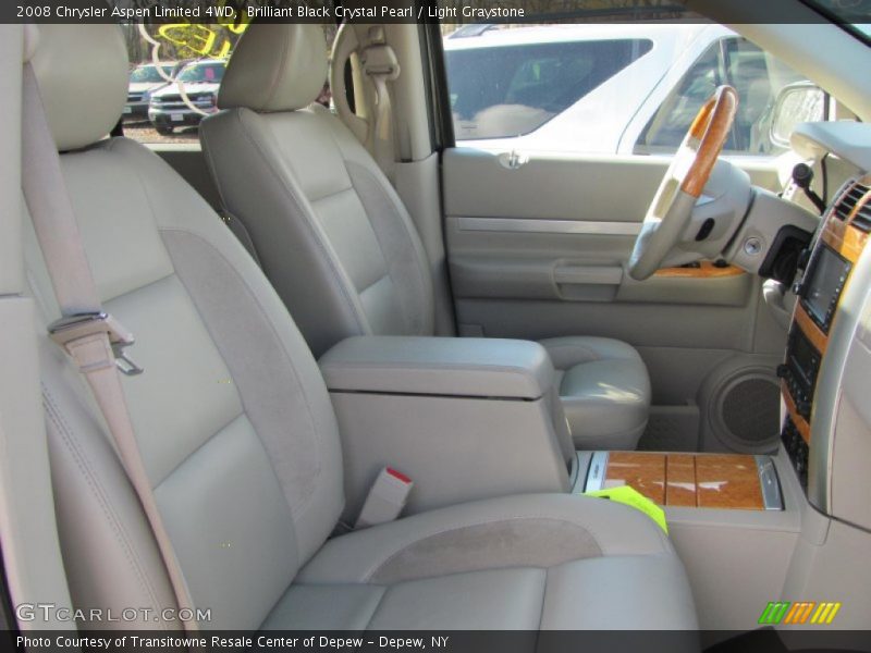 Brilliant Black Crystal Pearl / Light Graystone 2008 Chrysler Aspen Limited 4WD