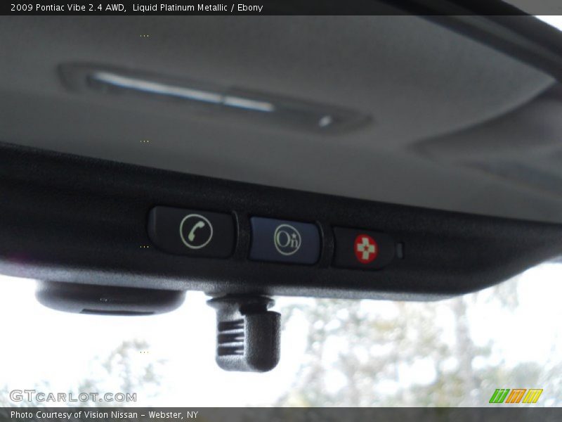Liquid Platinum Metallic / Ebony 2009 Pontiac Vibe 2.4 AWD