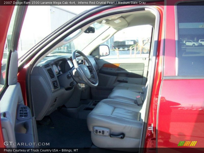 Inferno Red Crystal Pearl / Medium Slate Gray 2007 Dodge Ram 1500 Laramie Mega Cab 4x4